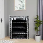 4 Layer Metal Collapsible Shoe Racks 