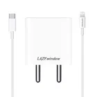 Fast Mobile Charging Adapter with Detachable Type C Cable (White, 25 W)