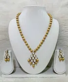 Alloy Necklace with Earrings for Women 