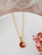 Gold Plated Chain & Pendant for Women & Girls 