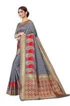 Jacquard Embellished Saree for Women 