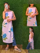 Floral Print Georgette Kurti for Women 