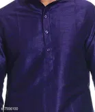Dupion Silk Solid Kurta with Pyjama for Men 