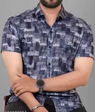 Slik Half Sleeves Shirt for Men (Multicolor, S)