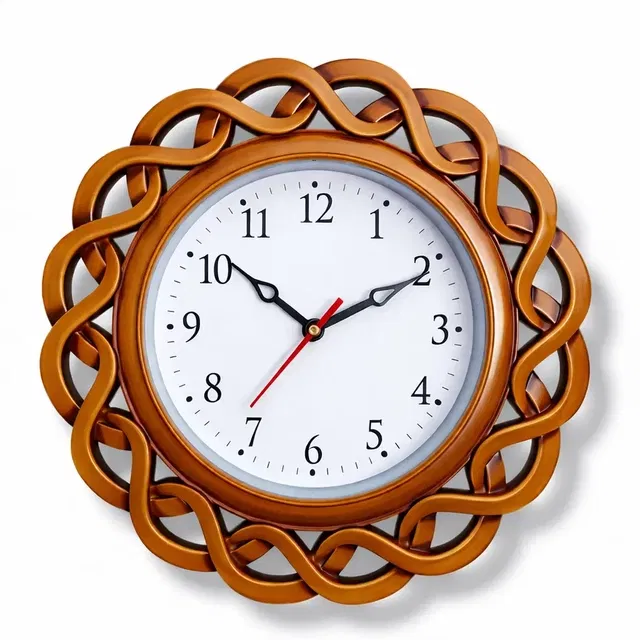 Fancy Wall Clock (Brown)