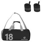 Polyester Printed Gym Bag with 2 Pcs Wristband for Men & Women 