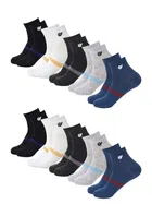 Cotton Ankle Socks For Men (Multicolor, Set Of 10)