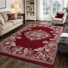 Alqsa Designer Floral Maroon Carpet 5x7feet