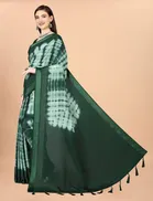 Chinon Solid Saree for Women 