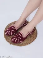 Shoetopia Girls Solid Mesh Ballerinas Red Size 4