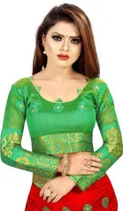 Trendy Banarasi Saree with Blouse Piece For Women 