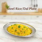 JENSONS Steel Dal/Rice Serving Plate 