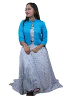 Rayon Embroidered Jacket for Women 