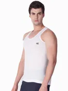 Lux Venus Cotton Solid Vest for Men, Pack of 2 