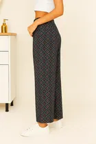 Women's Sleepwear All Over Print Pyjama; Grey - L