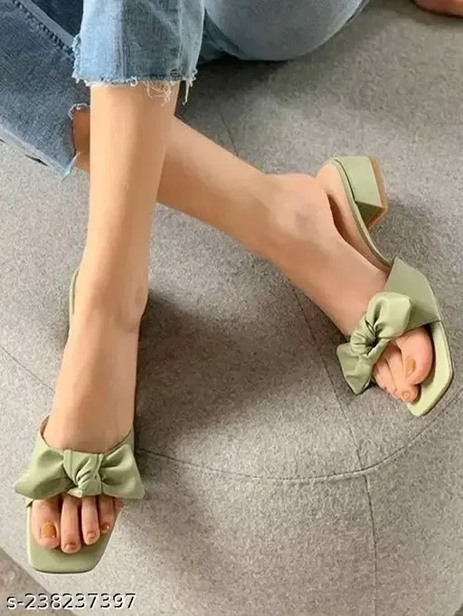 Acknew Heels for Women (Mint Green, 7) ACK10022