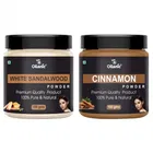 Natural White Sandalwood & Cinnamon Powder for Skin & Hair 