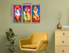 MDF 3 Pcs Designer Wall Painting for Home & Office 