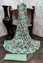 Kanooda Prints Fancy Women Georgette Printed Saree 