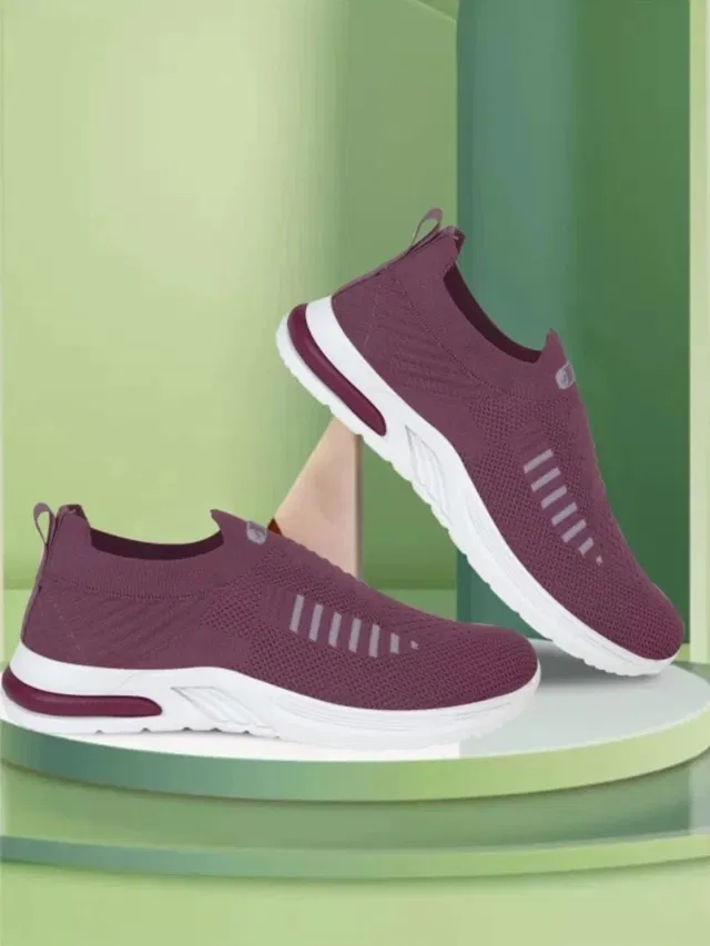 Casual Shoes for Women (Purple, 5)