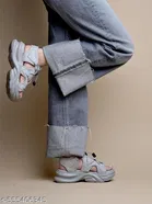 Shoetopia Solid Mesh Platform Sandals 
