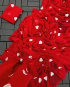 Georgette Embroidered Saree for Women 