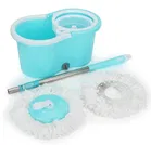 KlenShine Wheely Oval Spin Mop with 1 Extra Refill (Sea Green, Pack of 1)