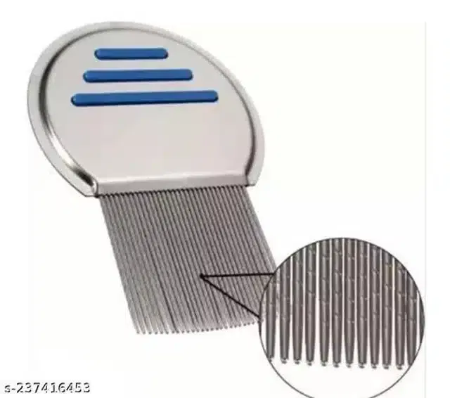 Premium Hair Comb (Silver & Blue)