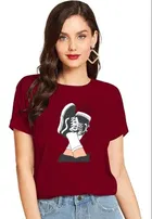Half Sleeves Printed T-shirt for Women & Girls 