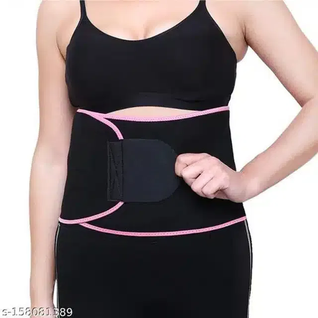 Sweat Belt for Men & Women (Black & Pink)
