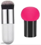 Makeup Blenders with Blusher Brush (Multicolor, Set of 2)