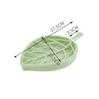 Leaf Shape Soap Holder With Water Draining Tray 