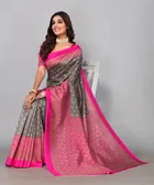 Printed Saree with Unstitched Blouse Piece for Women 