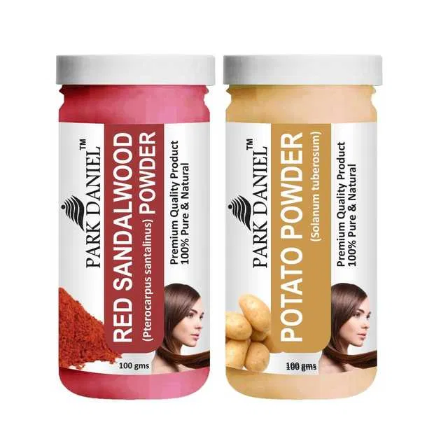 Park Daniel Premium Red Sandalwood Powder & Potato Powder (Pack Of 2, 100 g) (SE-674)