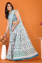 Georgette Printed Saree for Women 