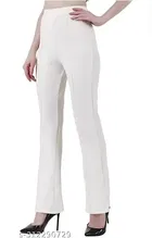 Polyester Solid Trouser for Women 