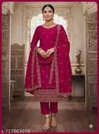 Vichitra Silk Punjabi/All Over Suits for Women 