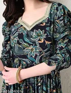 Viscose Rayon Kurti for Women, Green 