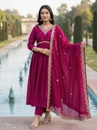 Solid Acrylic Kurta Set for Women 