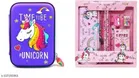 Unicorn Theme Pencil Case with Stationery Kit 