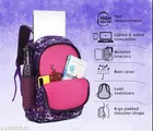 Polyester Backpack Bag, Purple