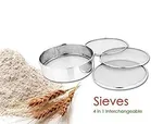 Steel 4 in 1 Interchangeable Sieve Set