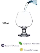Afast Exquisite Elegance Wine Glasses for Elevated Tasting Moments, Glass, Clear, 350 Ml, Pack of 2