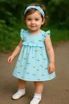 Printed Cotton Frock for Girls 
