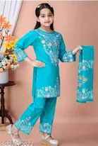 Cotton Kurta Set for Girls 