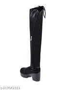 Shoetopia Girls Boots Black High-Top Size 11-12 Years