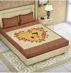 Cotton Double Bedsheet with 2 Pillow Cover 