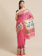 Khadi Printed Saree for Women 