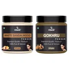 Natural White Sandalwood & Gokhru Powder for Skin & Hair 
