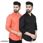 Cotton Blend Solid Shirts for Men, Multicolor 